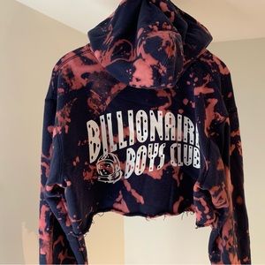 Billionaire boys club cropped hoodie